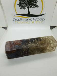 Call block hybrid russian olive burl - Oakbrook Wood Turning Supply