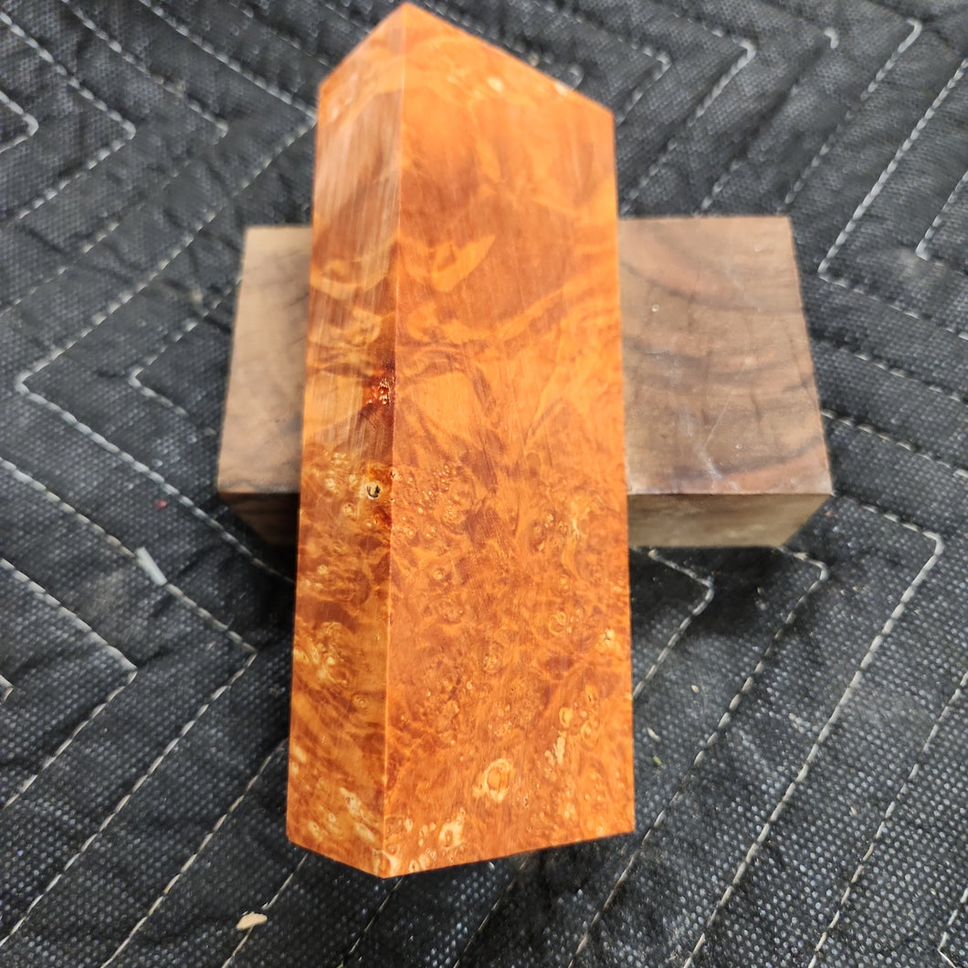 Box elder knife scale