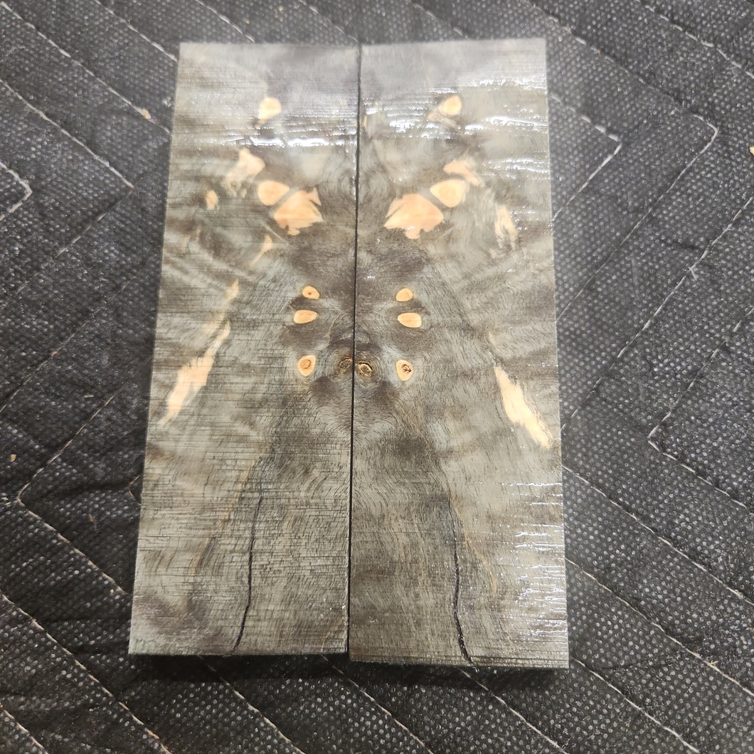 Stabilized cottonwood knife scale