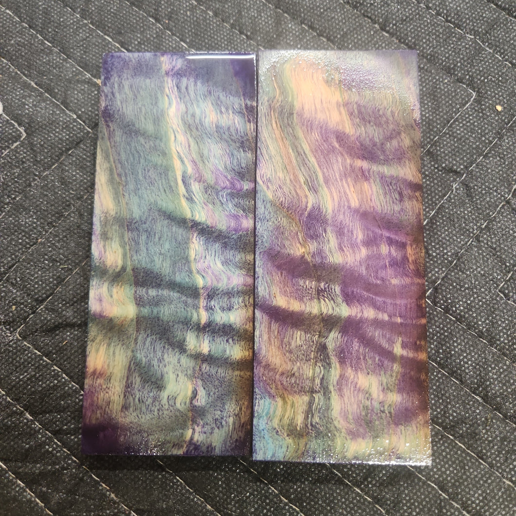 Stabilized cottonwood knife scale