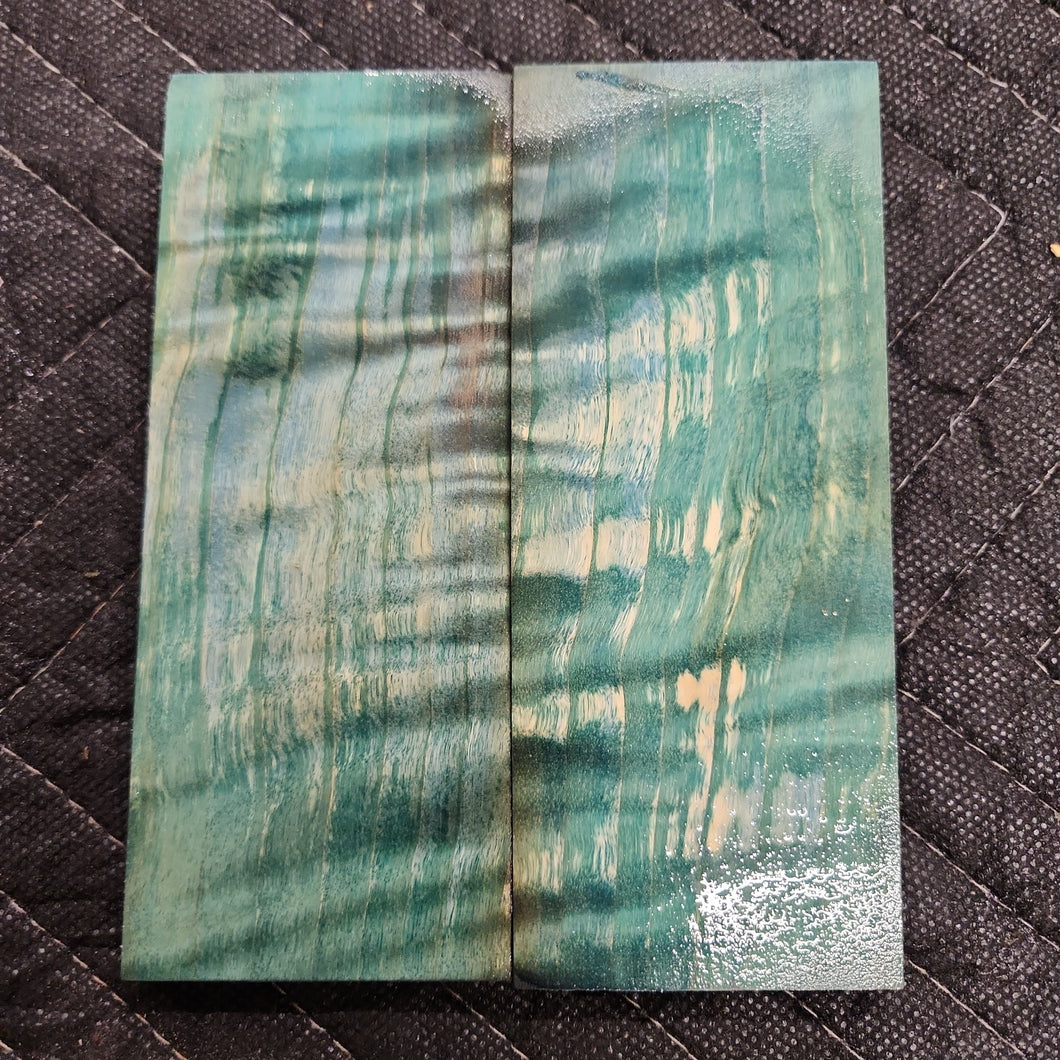 Stabilized cottonwood knife scale