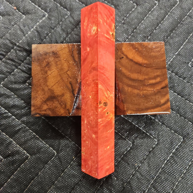 Stabilized box elder burl pen blank