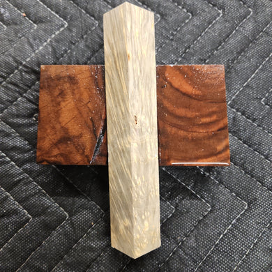 Stabilized box elder burl pen blank