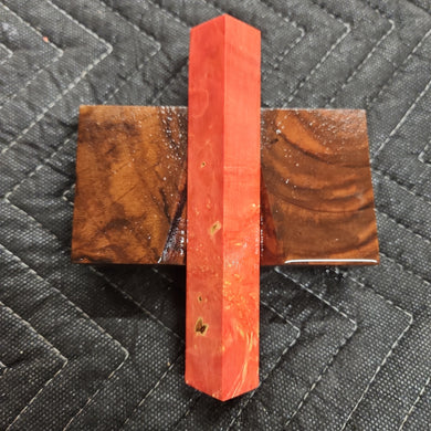 Stabilized box elder burl pen blank