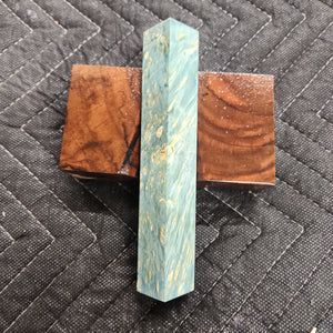 Stabilized box elder burl pen blank