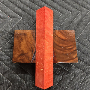 Stabilized box elder burl pen blank