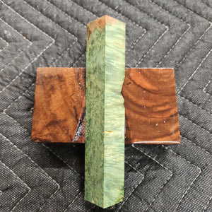 Stabilized box elder burl pen blank