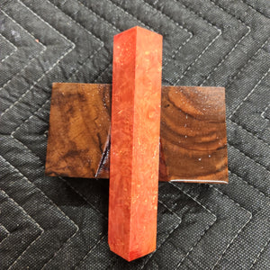 Stabilized box elder burl pen blank