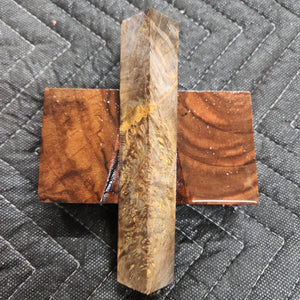 Stabilized box elder burl pen blank