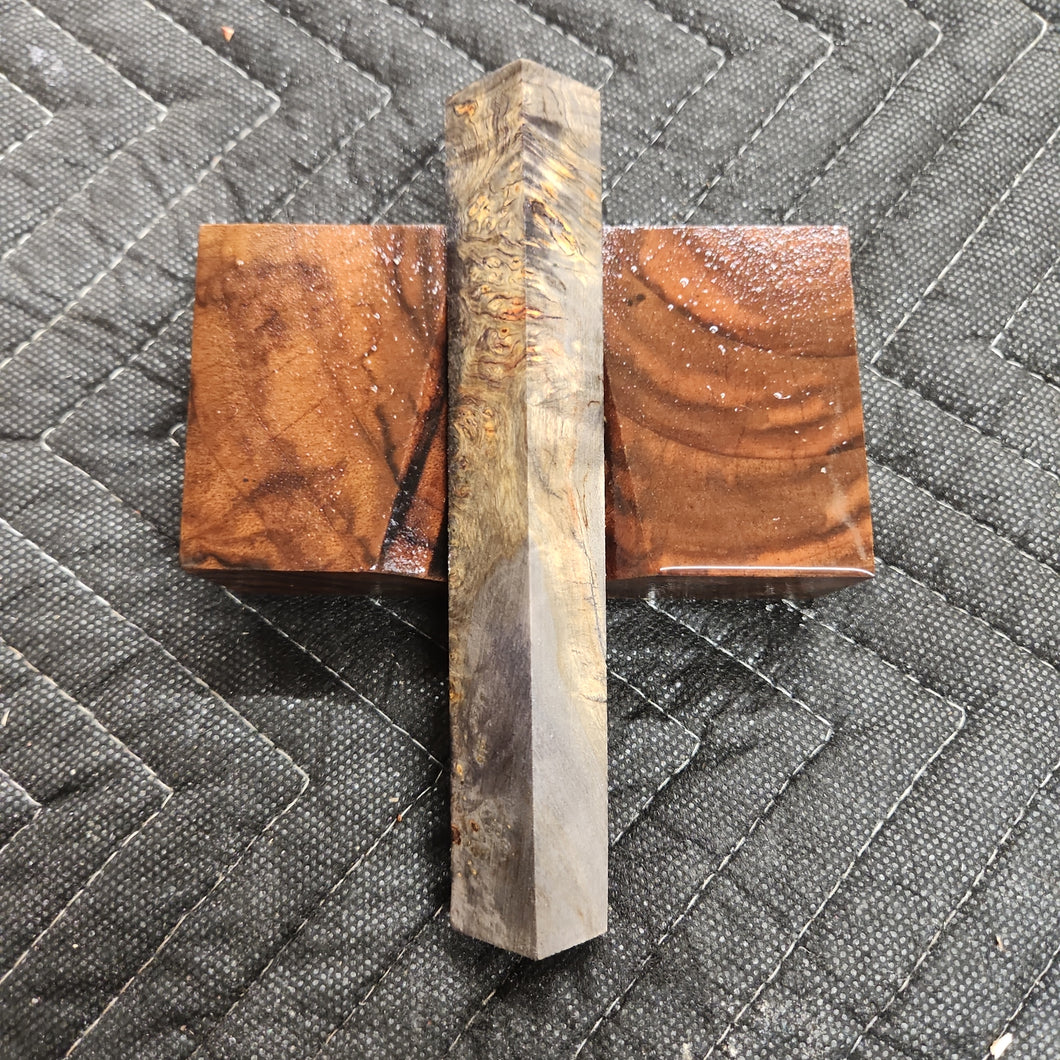 Stabilized box elder burl pen blank