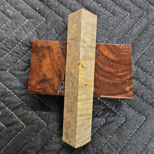 Stabilized box elder burl pen blank