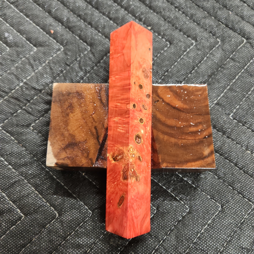 Stabilized Box Elder Burl Pen Blank