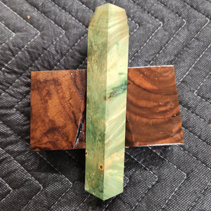 Stabilized box elder burl pen blank