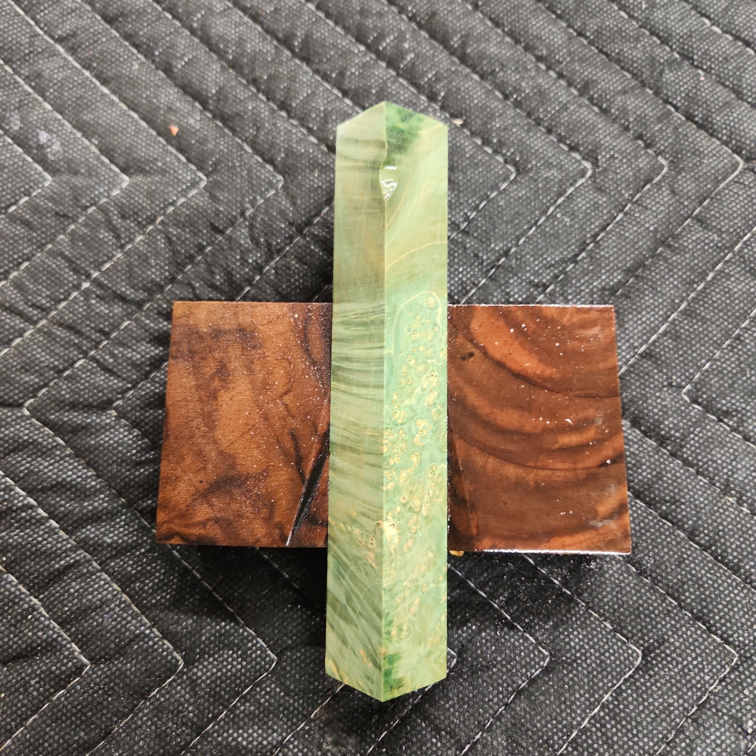 Stabilized box elder burl pen blank