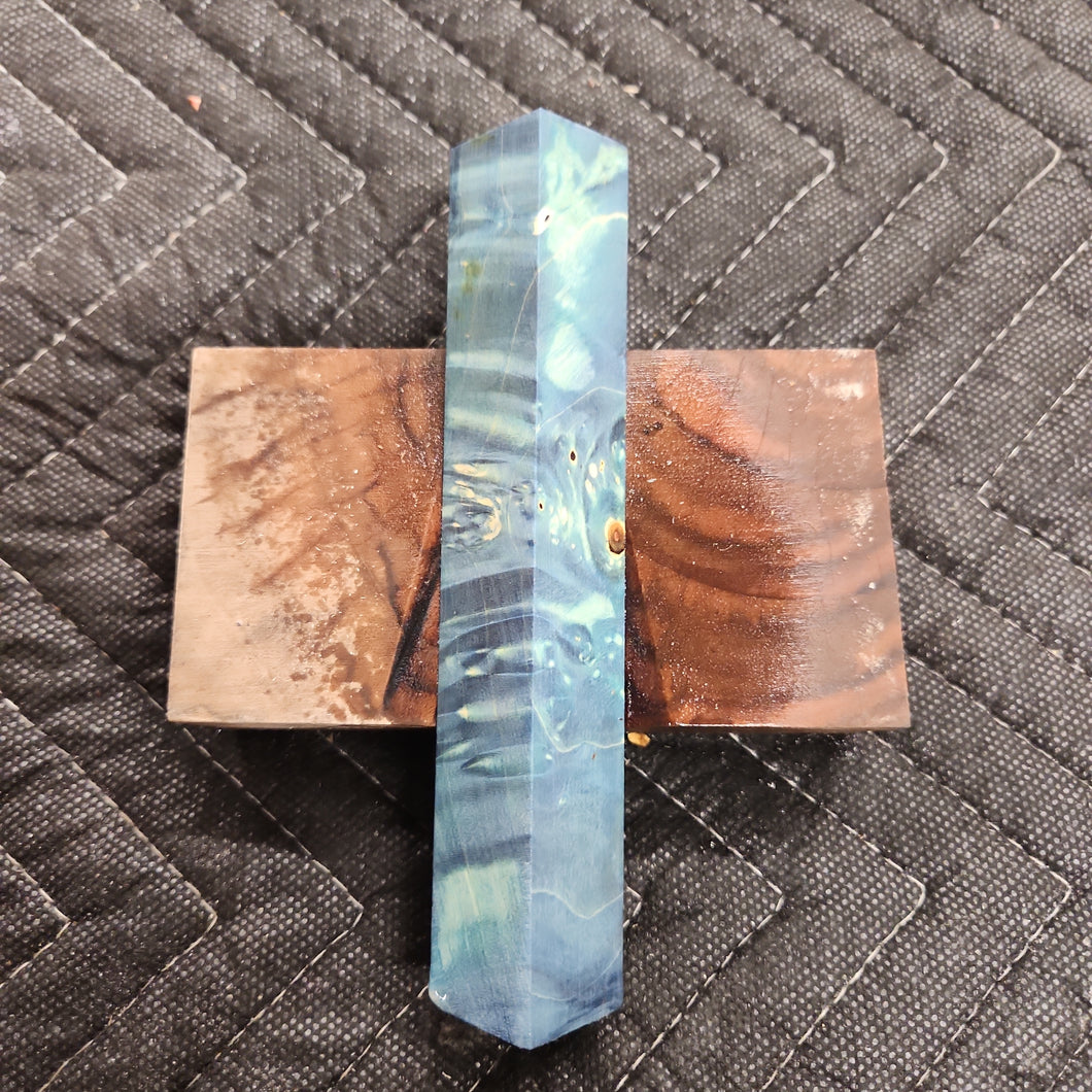 Stabilized box elder burl pen blank