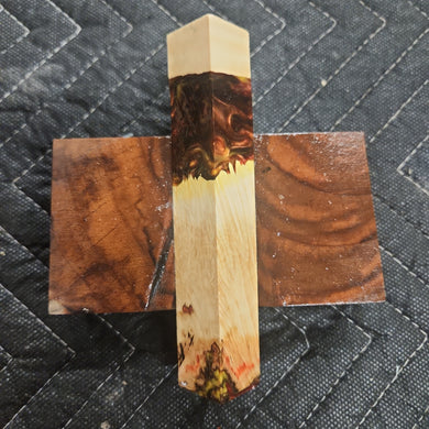 Pen Blank Hybrid Box Elder Burl