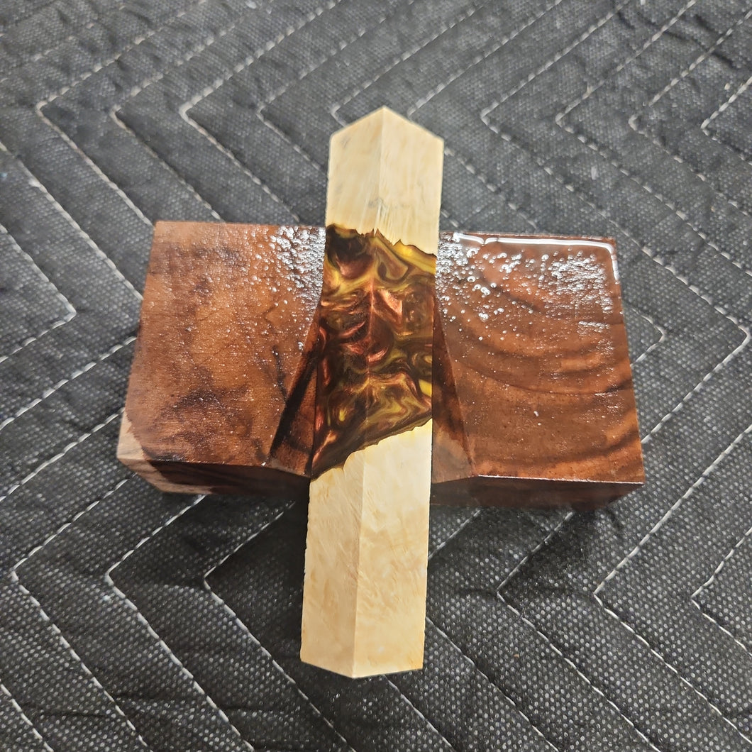 Pen Blank Hybrid Box Elder Burl