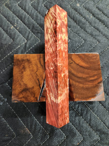 Stabilized box elder burlpen blank