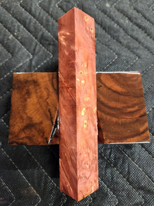 Stabilized box elder burl pen blank