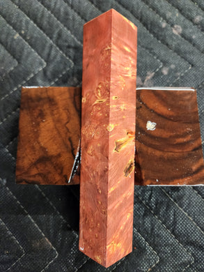 Stabilized box elder burl pen blank