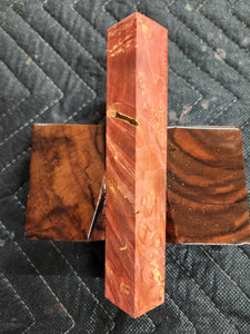 Stabilized box elder burl pen blank