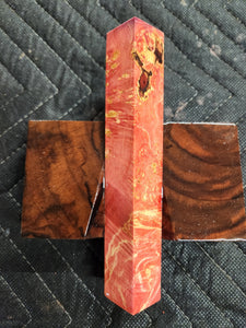 Stabilized box elder burl pen blank