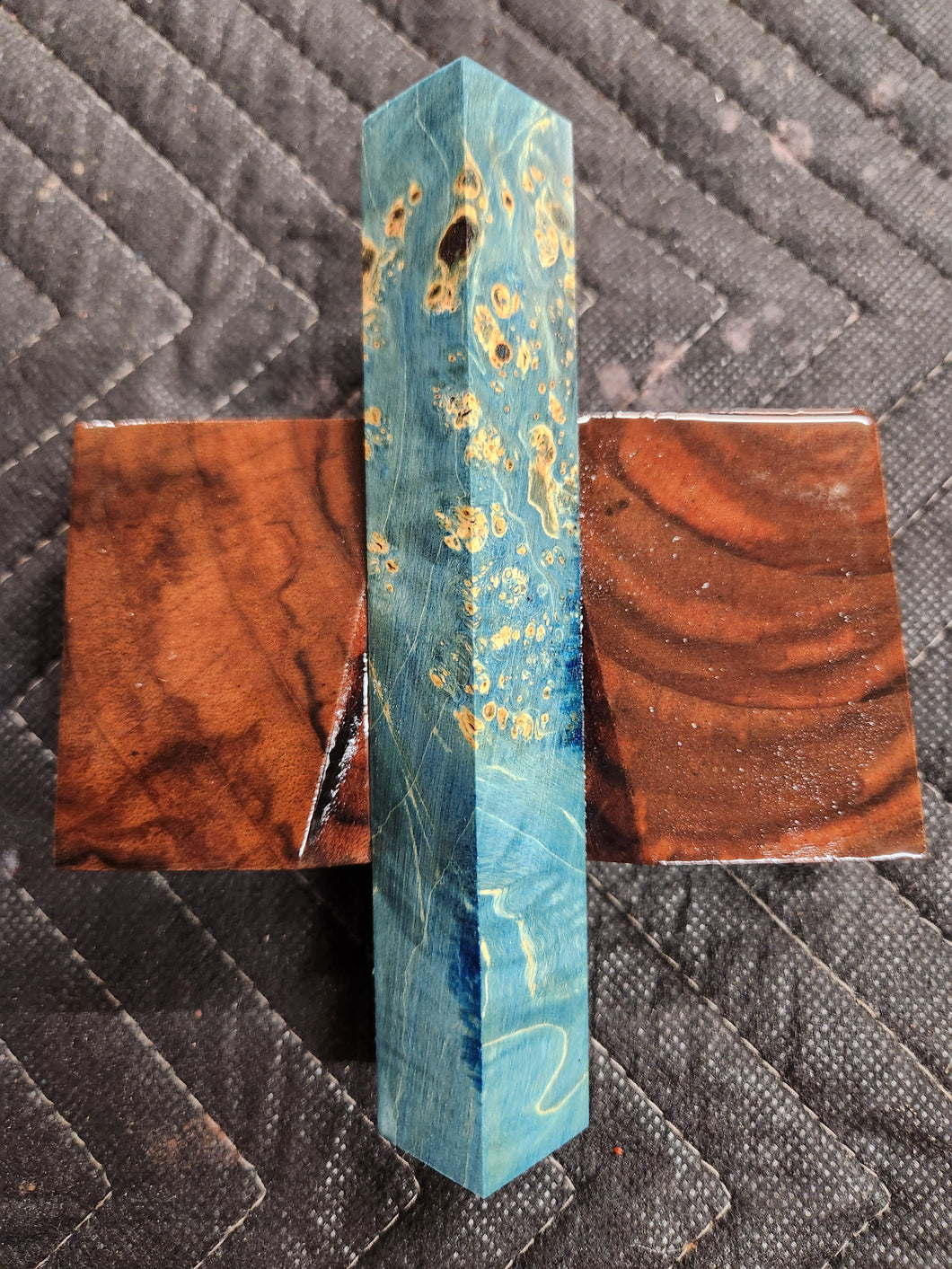 Stabilized box elder burl pen blank