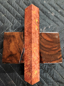 Stabilized box elder burl pen blank