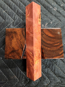 Stabilized box elder burl pen blank