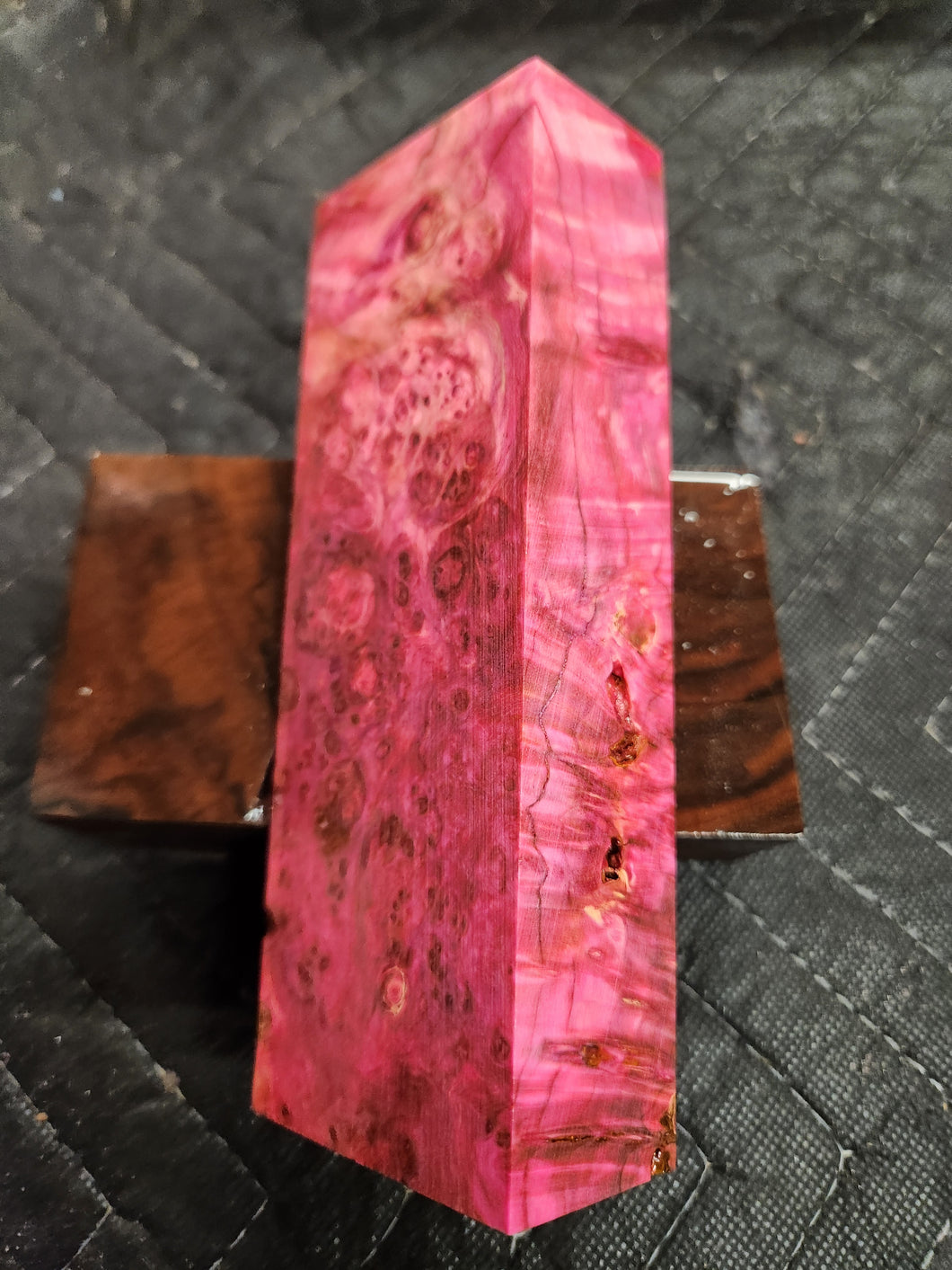 Stabilized Box Elder Burl Knife Scale