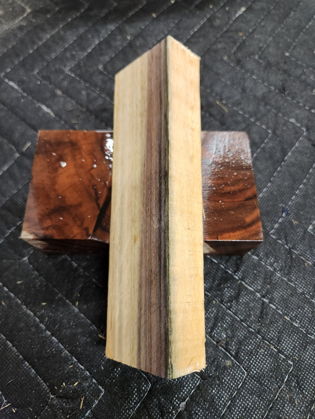 Blue Mahoe Knife Scale