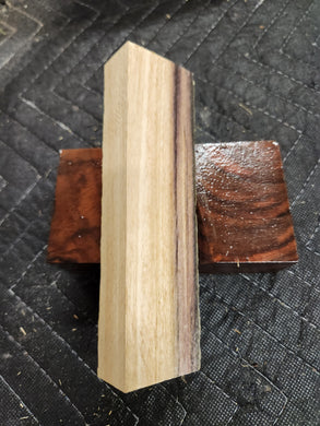 Blue Mahoe Knife Scale