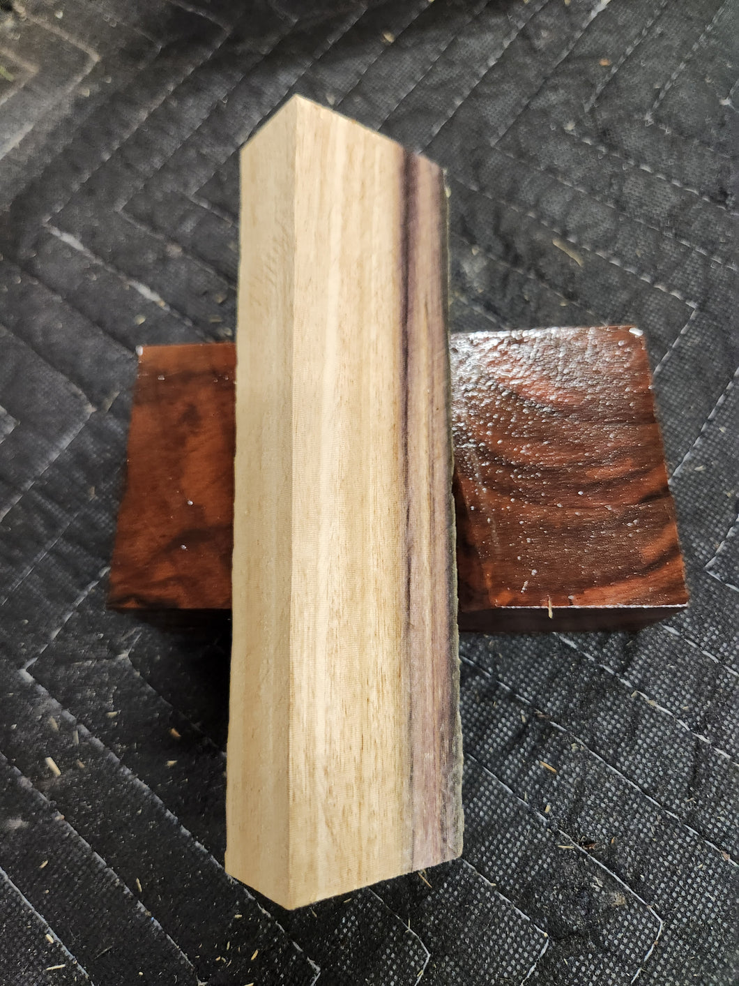 Blue Mahoe Knife Scale