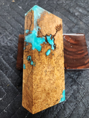 Stabilized Box Elder Burl Knife Scale