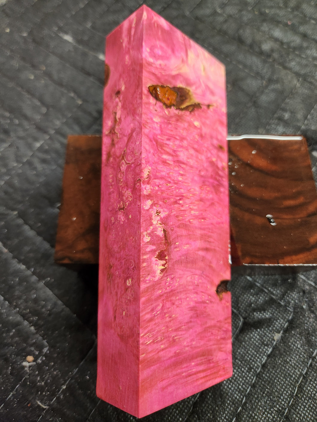 Stabilized Box Elder Burl Knife Scale