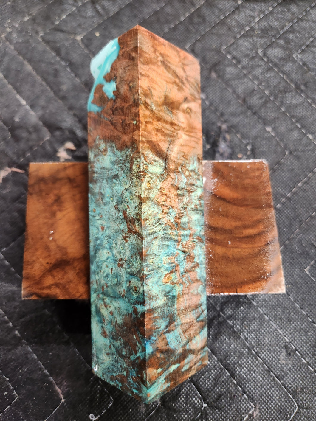 Stabilized Call Block Hybrid Box Elder Burl