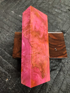 Stabilized Box Elder Burl Knife Scale