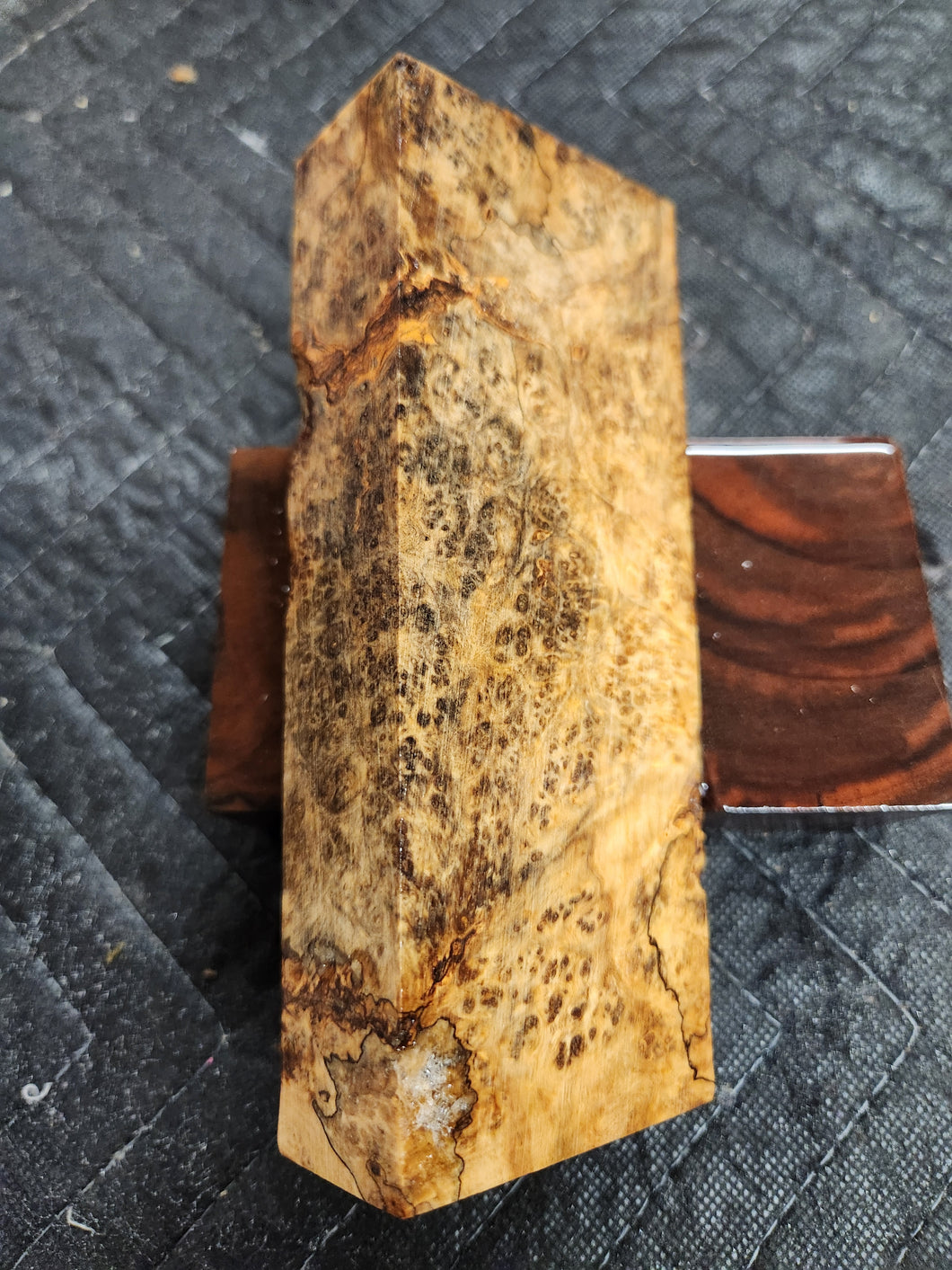 Stabilized Box Elder Burl Knife Scale
