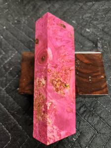 Stabilized Box Elder Burl Knife Scale