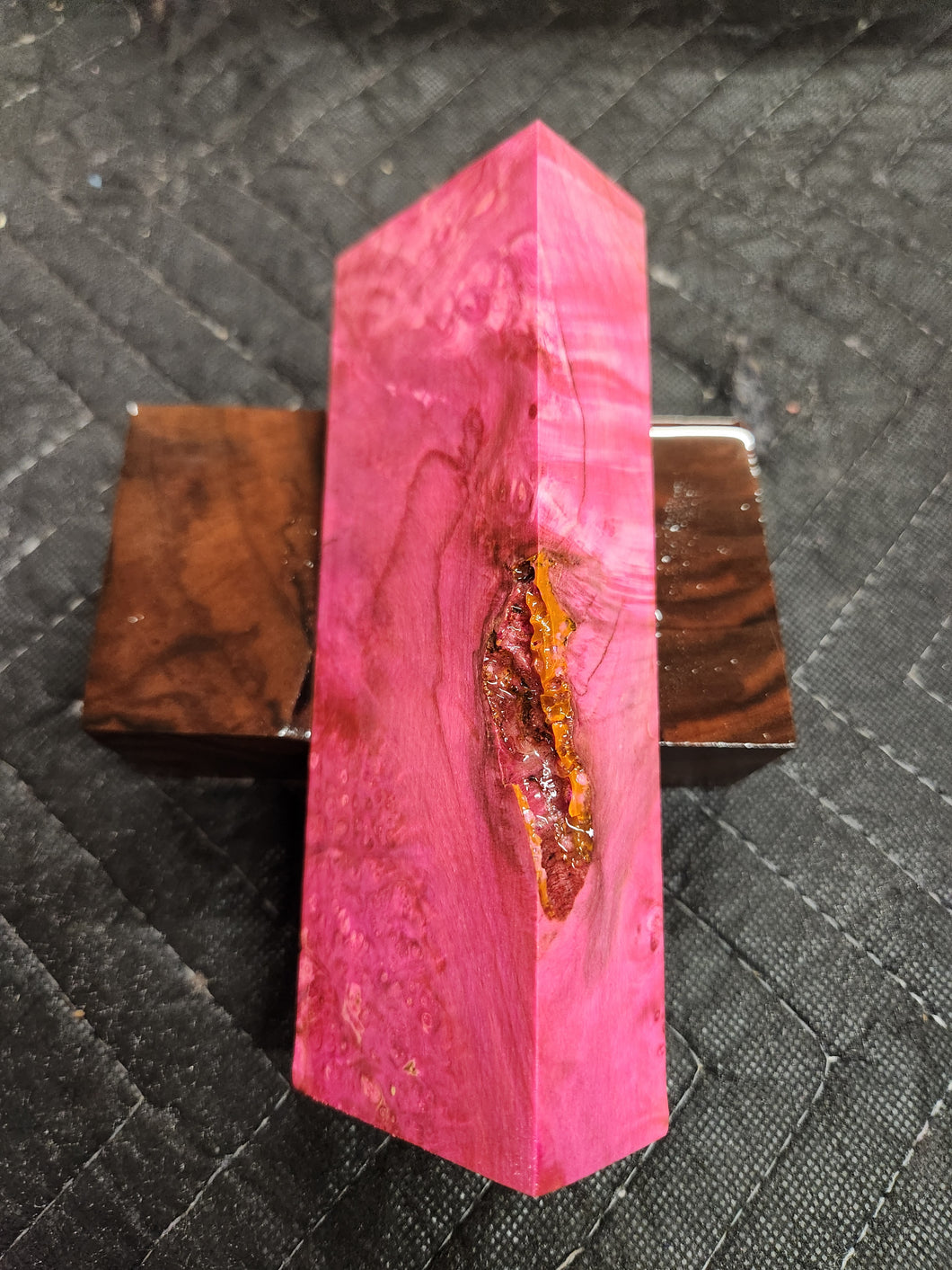 Stabilized Box Elder Burl Knife Scale