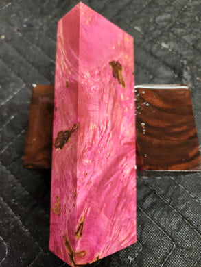 Stabilized Box Elder Burl Knife Scale