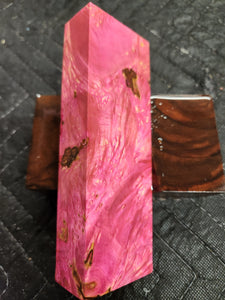 Stabilized Box Elder Burl Knife Scale