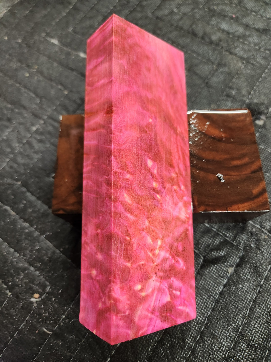 Stabilized Box Elder Burl Knife Scale