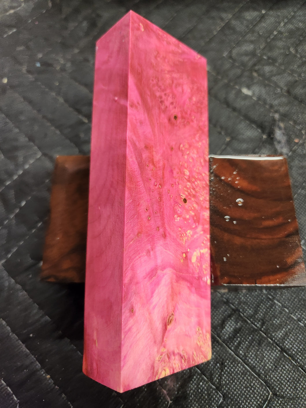 Stabilized Box Elder Burl Knife Scale