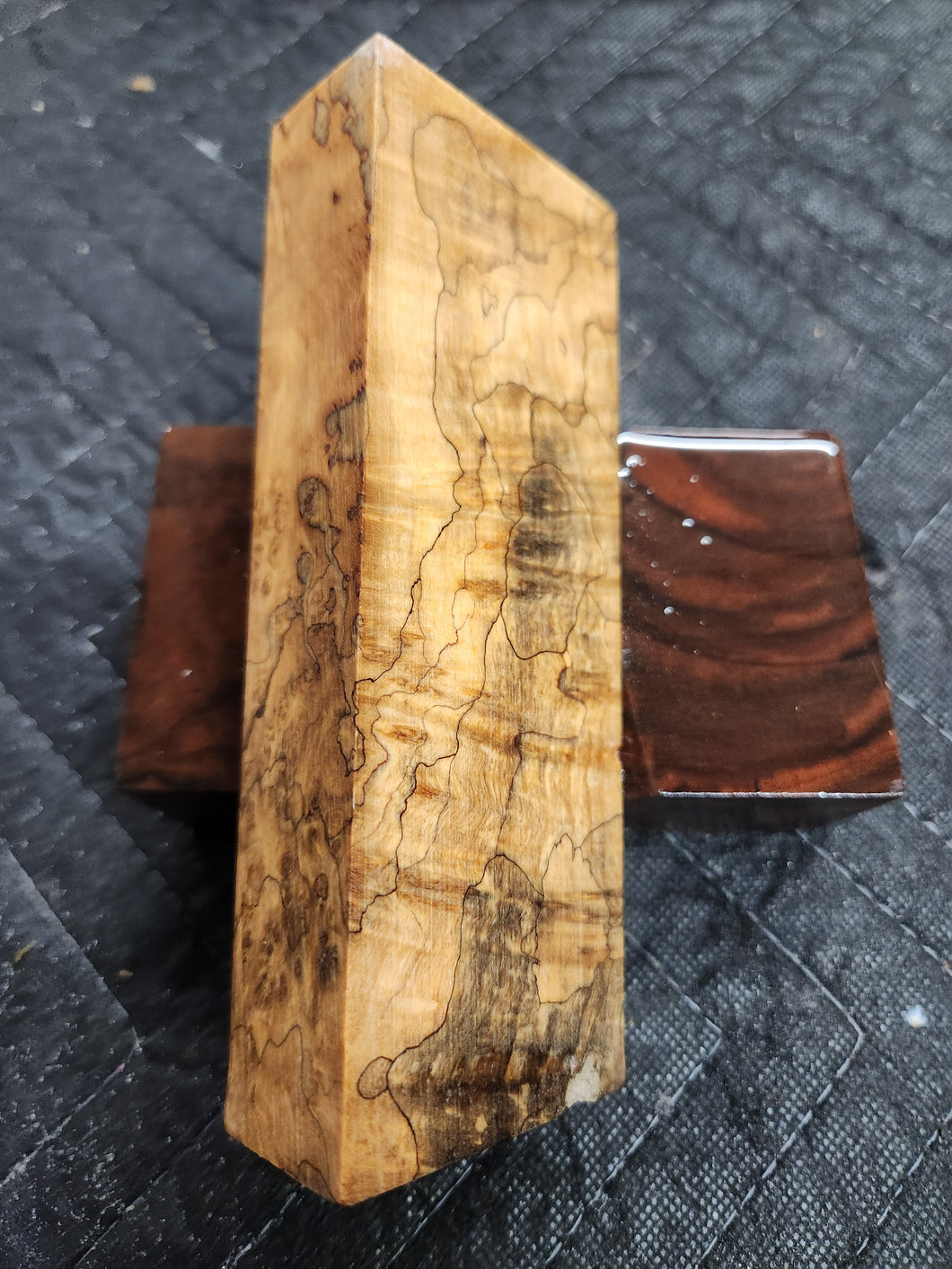Stabilized Box Elder Burl Knife Scale