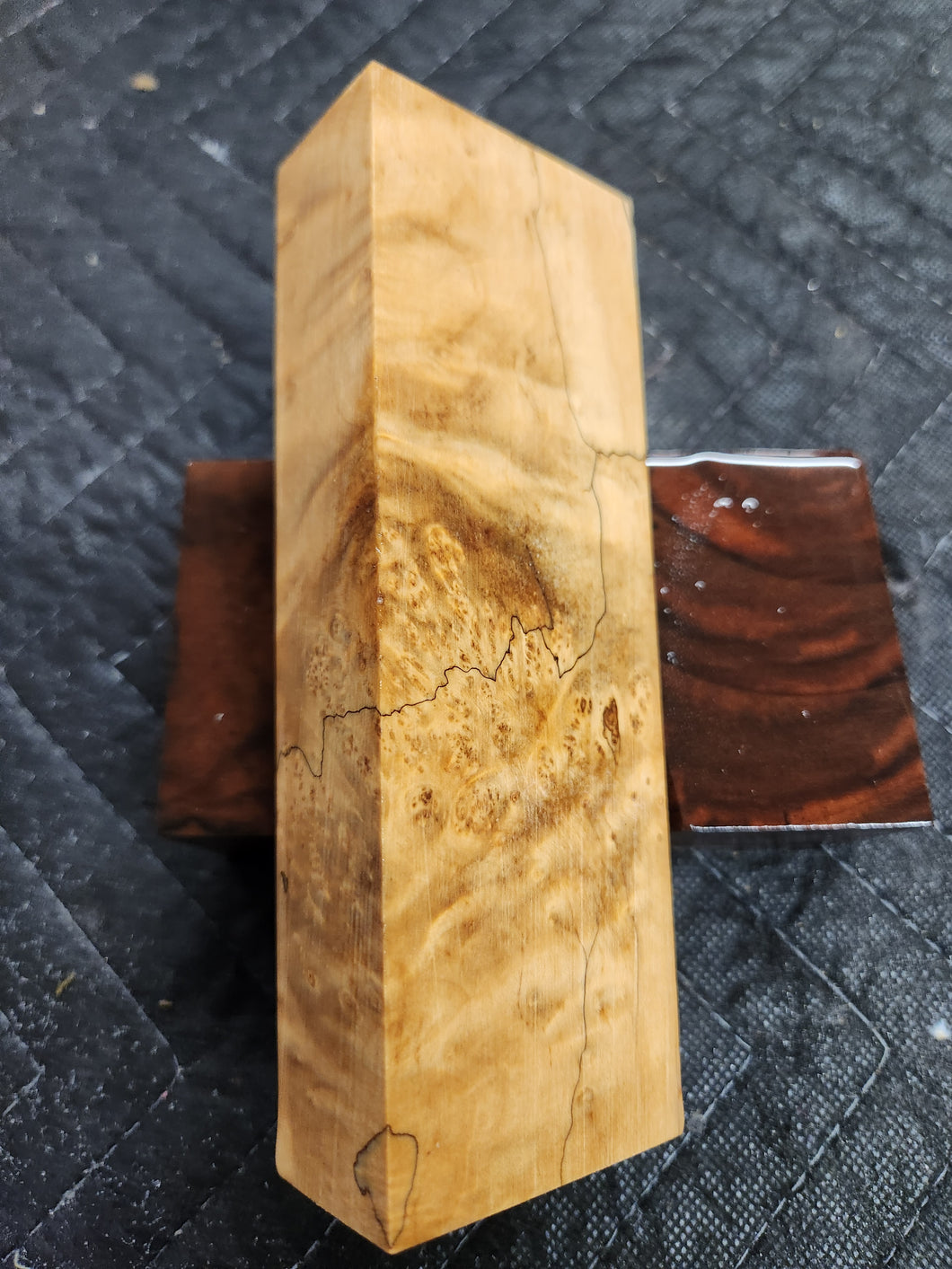 Stabilized Box Elder Burl Knife Scale