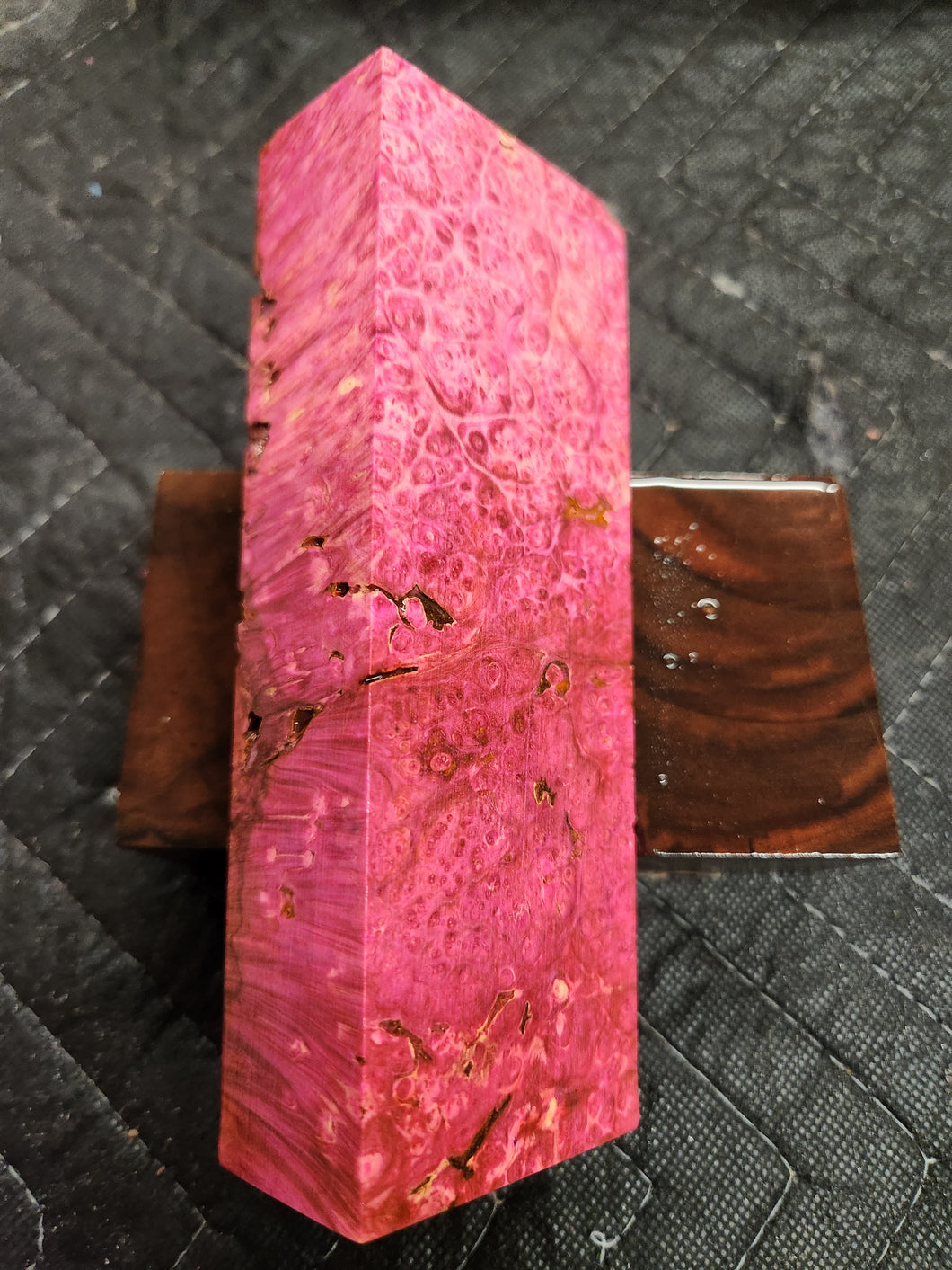 Stabilized Box Elder Burl Knife Scale