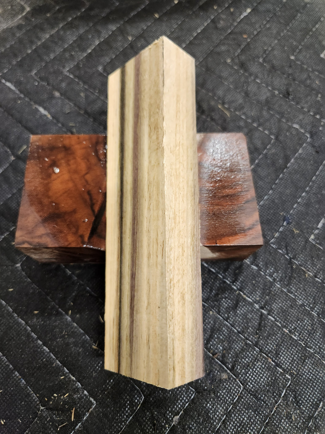 Blue Mahoe Knife Scale