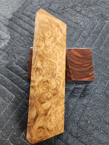 Almond Burl Knife Scale