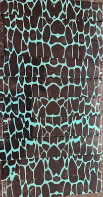 Panther Pen Blank Turquoise & Black Pearl